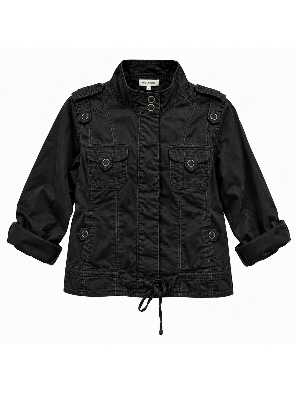Maurices Lightweight Fall Layering Jacket Cozy Bella Swan Girly Button Detail